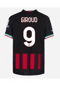 AC Milan Olivier Giroud #9 Fotballdrakt Hjemme Klær 2022-23 Korte ermer